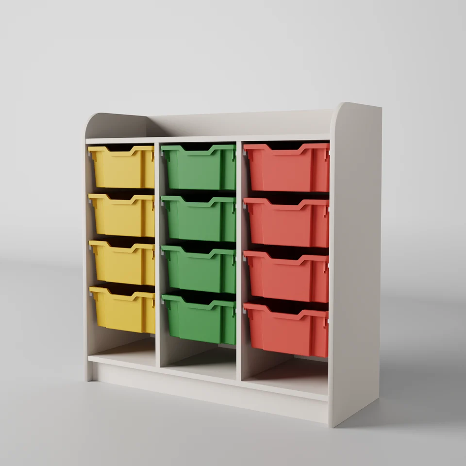 Cabinet with storage bins SDE4