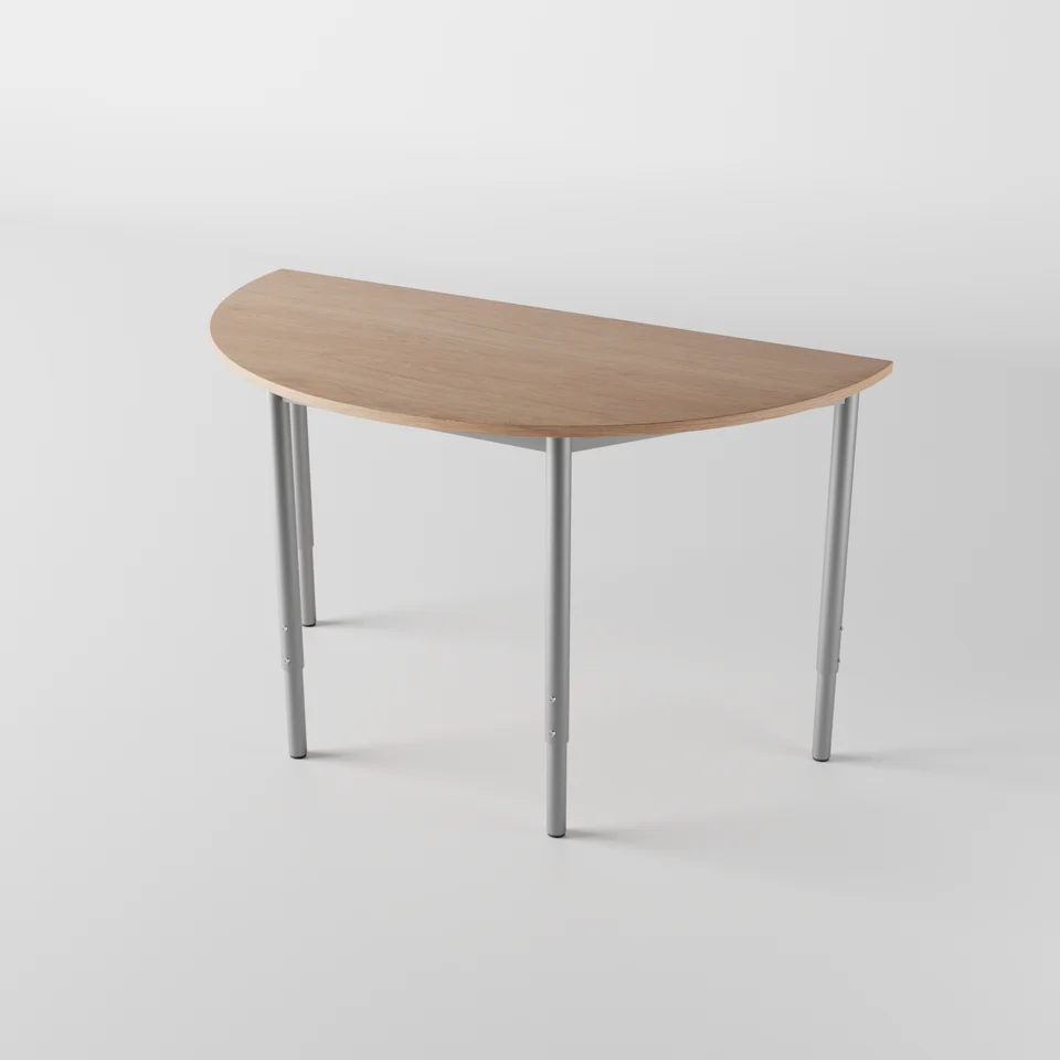 Semicircular table
