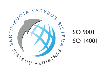 Sistemų registras — sertifikuota vadybos sistema ISO 9001 ir ISO 14001